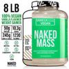 NAKED Vegan Mass - Vanilla Vegan Weight Gainer - 1,230 Calories, Non-GMO, Soy & Gluten Free, No Artificial Ingredients - 8LB Bulk - 11 Servings view 3