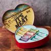 Valentines Day Gift for Men  Meat Heart with 14 Beef & Pork Sticks  Heart-Shaped Meat Snack Box for Him, Boyfriend, Husband view 4