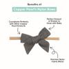 Copper Pearl Baby Bows: Stylish Headbands for Baby Girls, Premium Soft and Stretchy Baby Headbands, Perfect for Newborns, Trendy Designs - Moose view 2