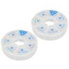 2pcs Portable Pill Organizer Compartments Round Design for Weekly Medication Storage Convenient Travel Use for Home and Go view 1
