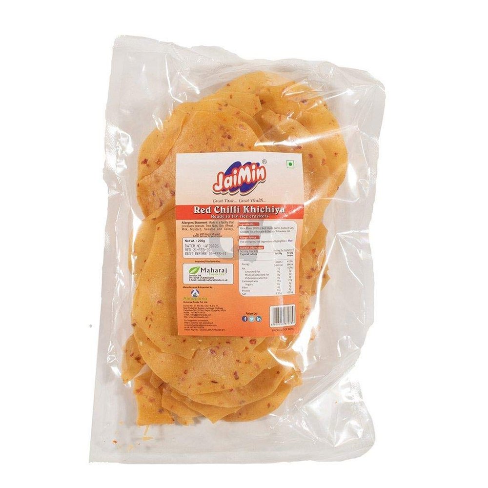 Jaimin Red chilli khichiya - 200g - (pack of 4)