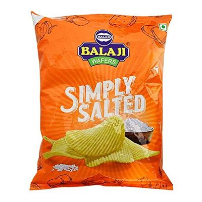 Balaji Simply Salted (salted potato chips) - 150g - (pack of 3)