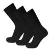 3 Pairs of Premium Cotton Loose Top Diabetic Neuropathy Crew Socks (10-13, Black) view 1