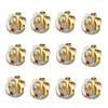 Itiha Pearl Floral Set of 12 Haldi Kumkum Holders or Kankavati for Wedding Return Gift, Diwali Gift, Mehendi Return Gift, Bulk Gift Items (4.5 inches) view 1