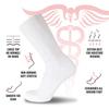 12 Pairs of Premium Cotton Loose Top Diabetic Neuropathy Crew Socks (10-13, Black) view 2
