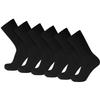 6 Pairs of Premium Diabetic Neuropathy Socks, Soft Cotton Loose Top Socks, Big and Tall (13-16, Black) view 1