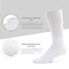 6 Pairs of Premium Diabetic Neuropathy Socks, Soft Cotton Loose Top Socks, Big and Tall (13-16, Black) view 4