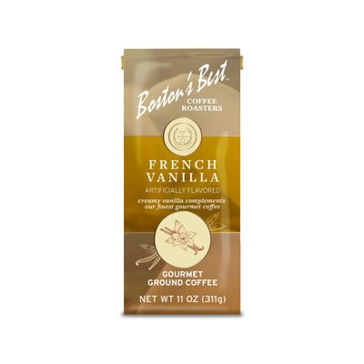 Bostons Best Coffee - French Vanilla Delicious Gourmet Premium Ground Coffee, 11 oz. / 311 g Coffee Bag
