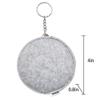 2PCS INVODA Portable Pill Box Storage Bag Soft Felt Zipper Pouch to Protect Medicine Cases from Breakage & Scattering Light Gray & Dark Gray view 3