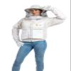 Massive Bee Store -- Beekeeping Fully Ventilated Jacket in Multi-Color with Round Veil (M, White) view 4