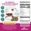 Appleways Whole Grain Cocoa Crispy Bites, All-Natural Individually Wrapped Crispy Chocolate Dark Cocoa Mini Bites, Made in USA, 108 Count, 1.0 Oz view 2