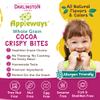 Appleways Whole Grain Cocoa Crispy Bites, All-Natural Individually Wrapped Crispy Chocolate Dark Cocoa Mini Bites, Made in USA, 108 Count, 1.0 Oz view 3