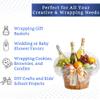 FIESTA WRAPS 220 ft Clear Cellophane Wrap Roll (31.5 in x 220 ft) - Cellophane Roll - Clear Wrapping Paper to Wrap Gift Baskets - Gift Basket Wrapping Supplies - Papel Celofn Transparente view 3