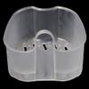farawamu Denture Box, Denture Storage Box Case Cleaning Dental False Teeth Mesh Organizer Container White view 4