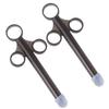 EXCEART Lube Applicator 1 Pair, Black, Silicone, 16.5 x 1.3 x 6.8cm, Unscented, Hypoallergenic, Women's Lube Applicator view 1