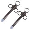 EXCEART Lube Applicator 1 Pair, Black, Silicone, 16.5 x 1.3 x 6.8cm, Unscented, Hypoallergenic, Women's Lube Applicator view 2