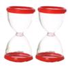 Candy Boxes 12PCS Plastic Candy Container European Hourglass Shape Sweets Jar Chocolate Packaging Box for Wedding Clear Bags view 1