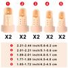 BBTO 10 Pcs Mallet Finger Splint, 5 Sizes Finger Support Brace Stabilizer Straightener Plastic Fingertip Protectors Arthritis Knuckle Immobilization for Thumb Pinky Middle Index Ring(Beige) view 2