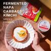 Spicy Premium Fermented Kimchi Napa Cabbage [ FUN SIZE Pouch Pack of 8] - [Original]  (Gluten Free / KETO / Vegan) | 0 Fat/ 0 Sugar/ 0 Cholesterol | Long Shelf Life | Perfect for Ramen & Stir-Fries - JONGGA view 3