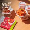 Spicy Premium Fermented Kimchi Napa Cabbage [ FUN SIZE Pouch Pack of 8] - [Original]  (Gluten Free / KETO / Vegan) | 0 Fat/ 0 Sugar/ 0 Cholesterol | Long Shelf Life | Perfect for Ramen & Stir-Fries - JONGGA view 4
