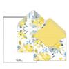 KindNotes Unique Mini Decorative Envelopes with Cardstock Papers | Set Includes 12 Linen-Textured Envelopes and 14 Blank Papers - Morning Sunshine view 1