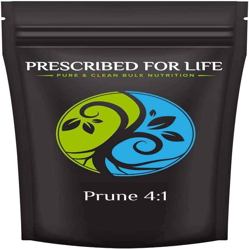 Prescribed For Life Prune Powder 4:1, Dried Plums Supplement Rich in Vitamins and Antioxidants, High Fiber Superfood Powder for Capsules, Smoothies, and Baking (5kg)