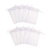 120 pcs 4X5 inches Drawstring Organza Jewelry Candy Pouch Wedding Party Favor Gift Bags (White, 4x5) view 1