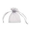120 pcs 4X5 inches Drawstring Organza Jewelry Candy Pouch Wedding Party Favor Gift Bags (Gray, 3x4) view 3