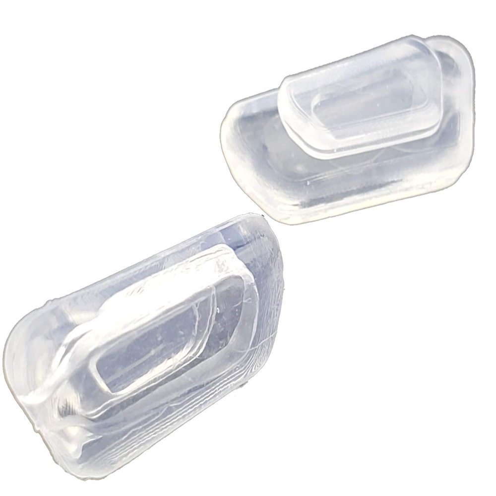 3 Pairs of Replacement Silicone Nose Pads Air Chamber Ultra-Comfort Slip-in 13 mm x 7mm for Sunglasses and Eyeglasses Compatible