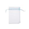 120 pcs 4X5 inches Drawstring Organza Jewelry Candy Pouch Wedding Party Favor Gift Bags (Blue, 4x5) view 2