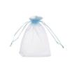120 pcs 4X5 inches Drawstring Organza Jewelry Candy Pouch Wedding Party Favor Gift Bags (Blue, 4x5) view 3