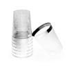 " OCCASIONS " 560pcs set (80 Guests)-Heavyweight Wedding Party Disposable Plastic Plate Set-80 x 10.5'' + 80 x 6.25'' + Silverware + Cups + Napkins (Soleil White & Silver) view 4
