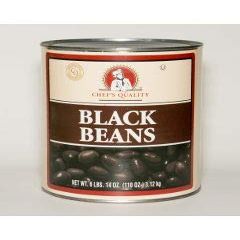Chef's Quality - Black Beans - 6 lb Can 1 Pack