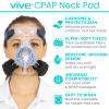 Vive CPAP Neck Pad - Mask Strap Padded Accessories - Fleece Comfort Cover for Full Face and Nasal Headgear - BiPAP Machine Compatible Supplies view 2
