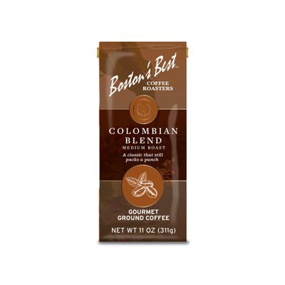Bostons Best Coffee - Colombian Blend Delicious Gourmet, Premium Ground Coffee, 11 oz. / 311 g Coffee Bag