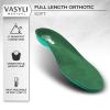 Vasyli Custom Full Length Insoles, Green, X-Large, Heel Grid Reduces Slippage, Soft Density, Biomechanical Control, Fast & Effective Pain Relief, Treats Pronation, Built-In Rearfoot Varus Angle view 2
