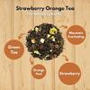 The Whistling Kettle Strawberry Orange Tea- Refreshing and Citrusy Flavored Green Tea with Strawberries and Oranges- 4oz (96 servings) view 3