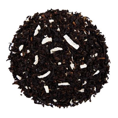 The Whistling Kettle Coconut Tea - Naturally Caffeinated Flavored Black Tea with Creamy Coconut- 4oz (68 servings)