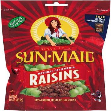 Sun-Maid Raisins Canister 20 Oz (Pack of 2)