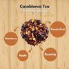 The Whistling Kettle Casablanca Tea - Refreshing and Caffeine Free Fruit Tea with Berry and Floral Notes- 4oz (60 servings) view 3