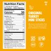 CHOMPS MINI Free Range Turkey Jerky Meat Snack Sticks, Original Turkey, 0.5 Ounce (Pack of 6) view 2