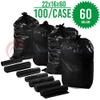 60 Gallon Extra Durable Garbage Bags 100 Heavy Duty Plastic Trash Liners 1.50 ML, Size 22" x 16" x 60" view 1