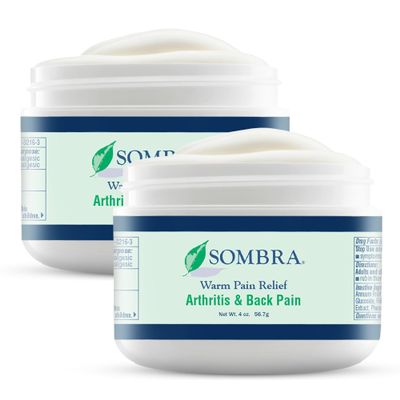 Sombra Warm Pain Relief 4 oz - 2 Pack Arthritis, Back Pain & Pre-Exercise
