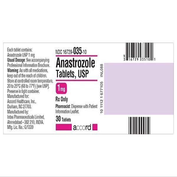 ANASTROZOLE 1 MG TAB