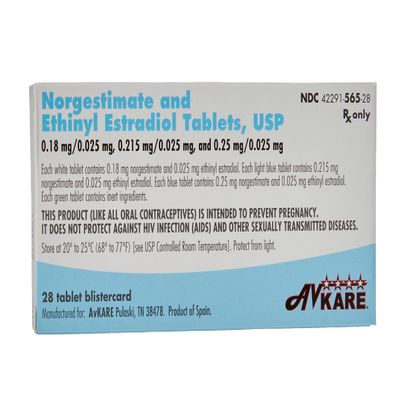NORGESTIMATE - ETHINYL ESTRADIOL 28-DAY 0.18 MG - 0.215 MG - 0.25 MG/0.025 MG TAB