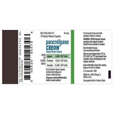 Creon (Brand for Amylase / Lipase / Protease, Delayed Release Oral Capsule)