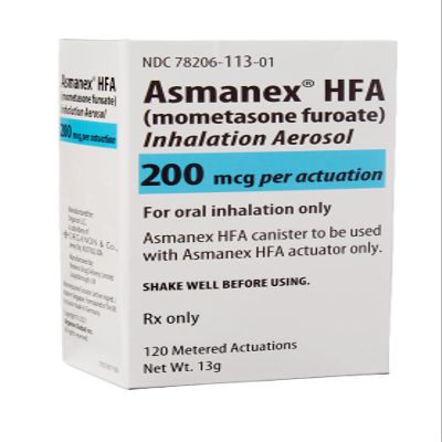Asmanex (Brand for Mometasone, Metered Dose Inhaler)