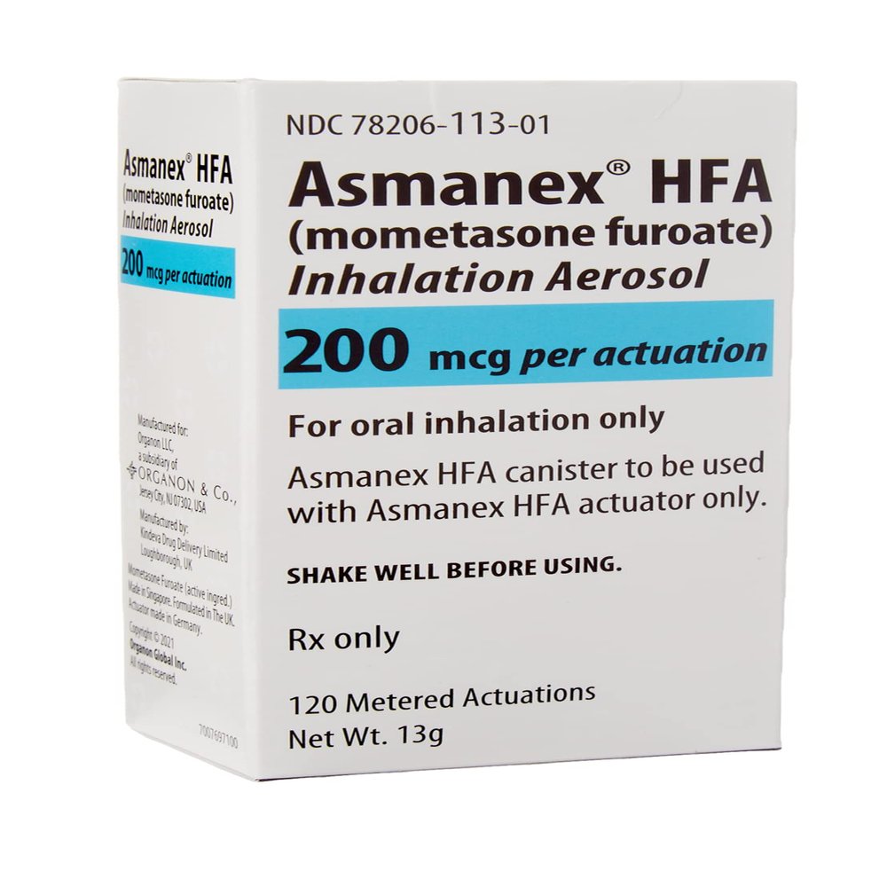 Asmanex (Brand for Mometasone, Metered Dose Inhaler)