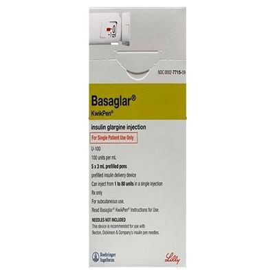 BASAGLAR KWIKPEN 100 UNITS/ML PEN INJ