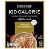 Better Oats 100 Calorie Apples and Cinnamon Oatmeal Packets, Instant Breakfast with Flax Seeds and Natural Apple-Cinnamon Flavor, Quick Cooking, Box of 10 Pouches (Pack of 6) view 4